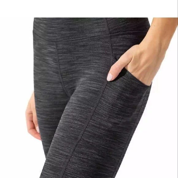 Mondetta Performance + Luxury Brushed Jacquard Legging Sz M NWOT Black & Gray - Picture 3 of 6